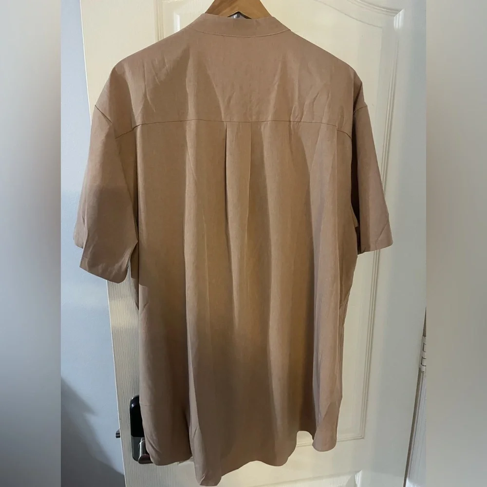 Garamade Tan Button Down Shirt for‎ Men